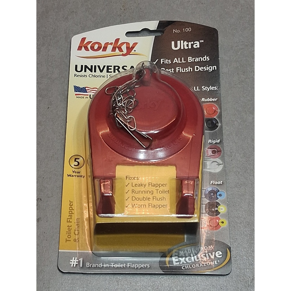 Korky Ultra Universal 2" Toilet Flapper Standard # 100 Universal
